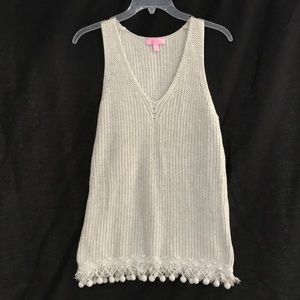 Lilly Pulitzer Jaya Metallic Sweater Top